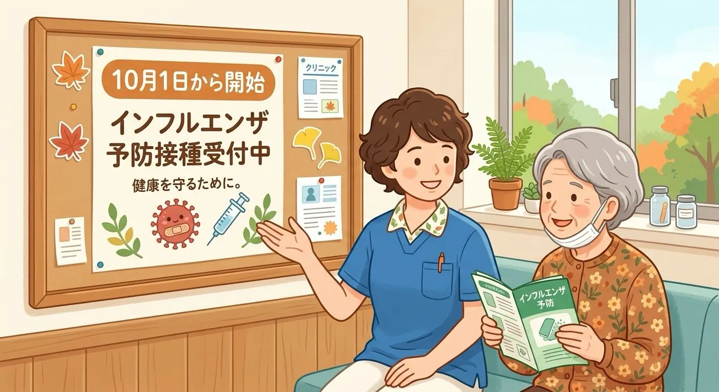 10月1日(木)より、今シーズンのインフルエンザ予防接種を開...